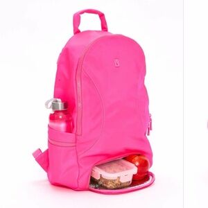 Buffbunny Collection Game Changer Backpack - Hard Candy. Hot pink food prep slot